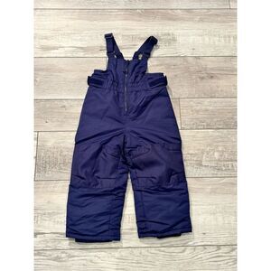 Cat & Jack navy blue snow pants/snow bibs toddler size 2